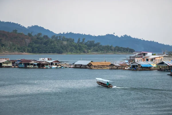 Paisaje Del Río Aongkalia Kanchanaburi Tailandia —  Fotos de Stock