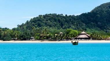 Tayland Güzel Andaman mavi deniz