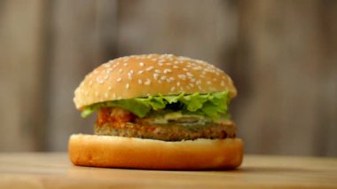 Burger sıcak ve baharat