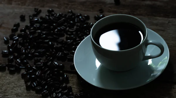 Chiuda Tazza Caffè Calda Mattina — Foto Stock