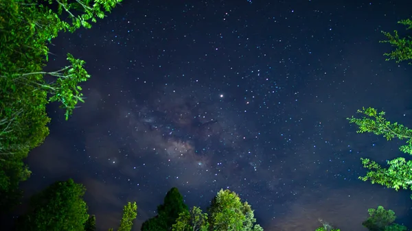 Hermosa Galaxia Milkyway Noche — Foto de Stock