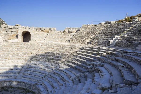 Starożytny Teatr Rzymski Lub Odeon Starożytnego Efezu — Zdjęcie stockowe