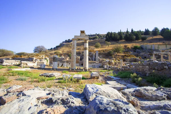Efes, Roma şehrinin idari Merkezi harabelerinin antik şehir Pritania görünümünü.