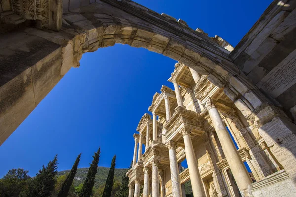 Vue Sur Les Ruines Une Ancienne Ville Romaine Contre Ciel — Photo