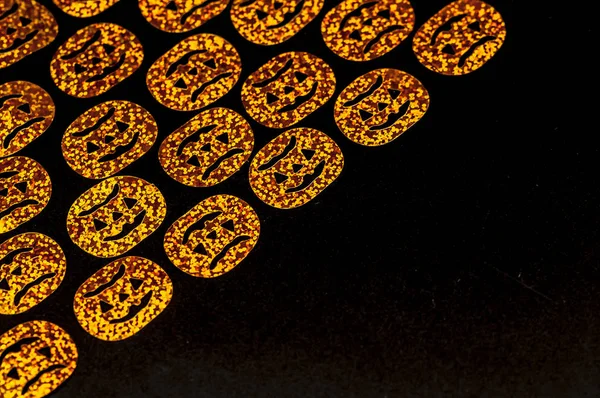 Halloween Papier Gesneden Pompoenen — Stockfoto