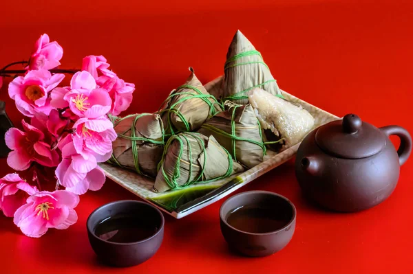 Chinese Dragon Boat Festival traditional food zongzi