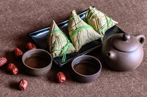 Chinese Dragon Boat Festival traditional food zongzi