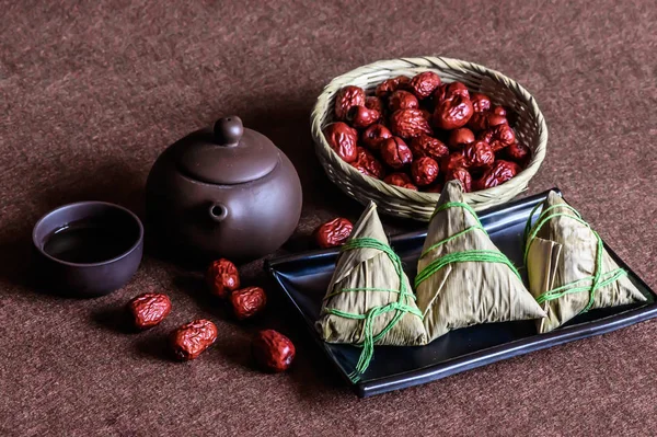 Chinese Dragon Boat Festival traditional food zongzi
