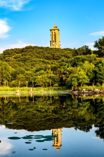 Jingyuetan Ulusal Orman Parkı Peyzaj Changchun Çin — Stok fotoğraf