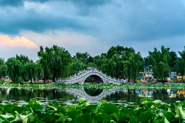 Nanhu Park Peyzajı, Changchun, Çin 