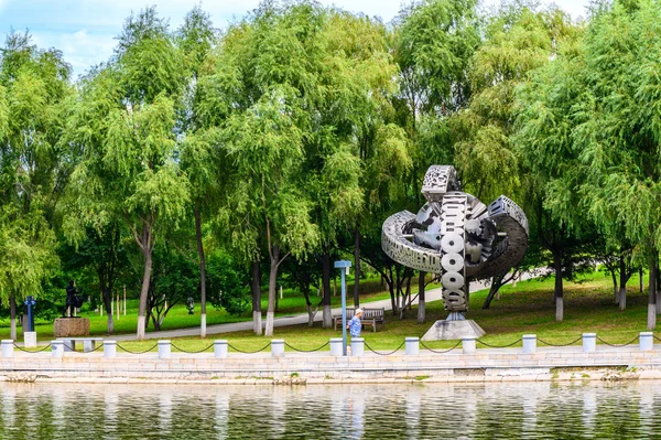 中国长春世界雕塑园林景观 — 图库照片