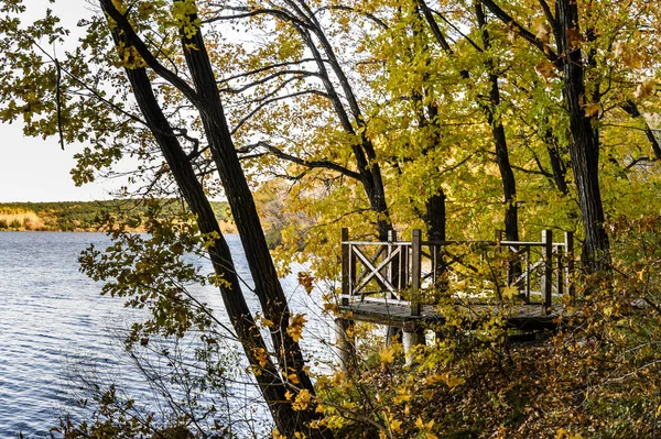 Paysage Automnal Parc Forestier National Jingyuetan Changchun Chine — Photo