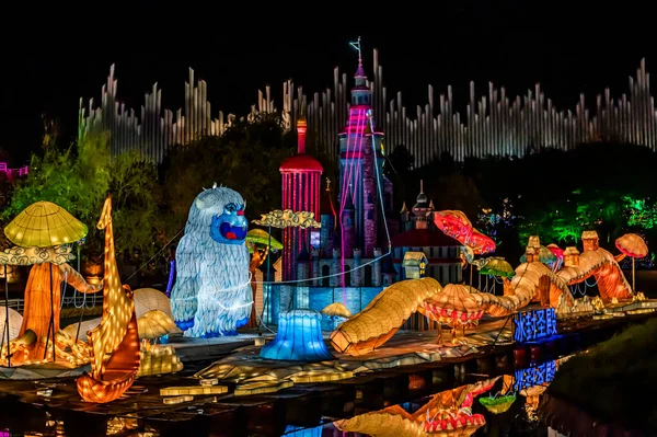 Φανταστικό Τοπίο Του 4Ου Summer Holiday Lantern Festival Στο Changchun — Φωτογραφία Αρχείου
