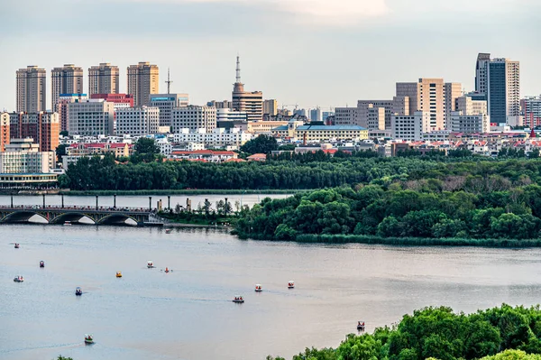 Táj Nanhu Park Changchun Kína — Stock Fotó