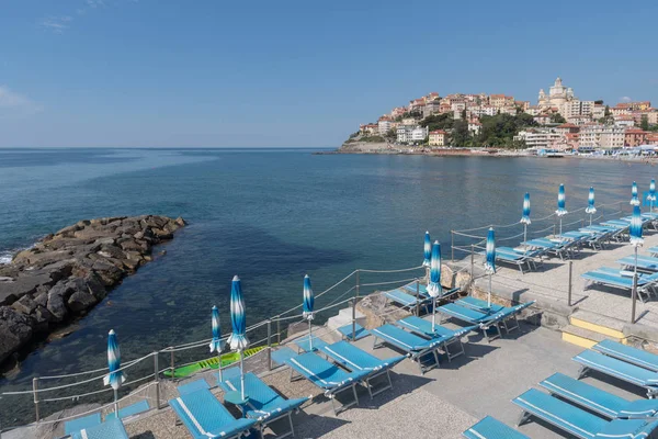 Riviera Italiana Frente Mar Cidade Turística Resort Imperia — Fotografia de Stock