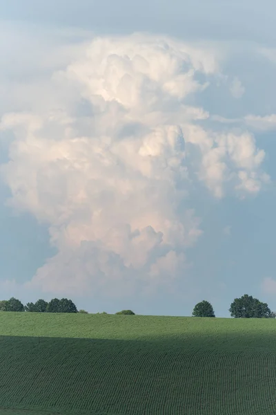 Nuvens Tempestade Nublado Campo Região Podolia Ucrânia — Fotografia de Stock