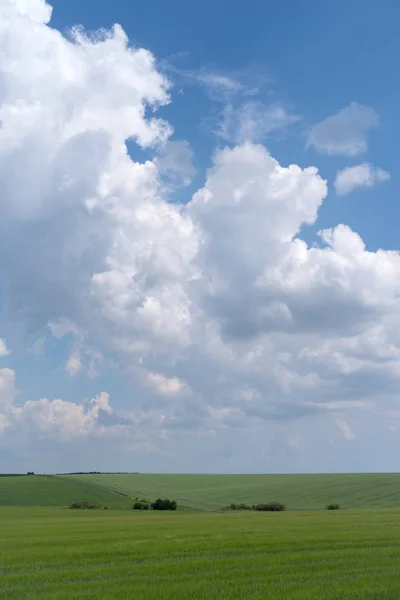 Nuvens Nublado Campo Região Podolia Ucrânia — Fotografia de Stock