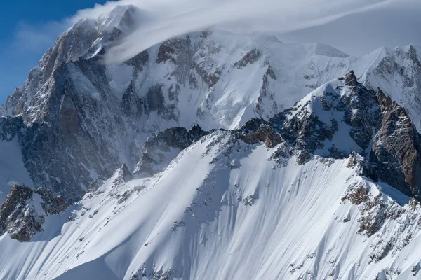 Paisagens Montanha Mont Blanc Range Aosta Valley Itália — Fotografia de Stock