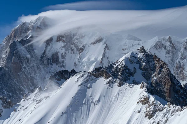 Mountain Scenery Mont Blanc Range Aosta Valley Italy — Stock Photo, Image