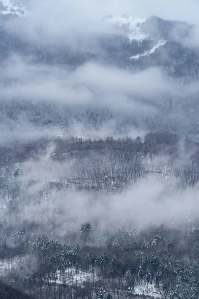 Winterzeit Den Ligurischen Bergen Teil Der Italienischen Alpen — Stockfoto