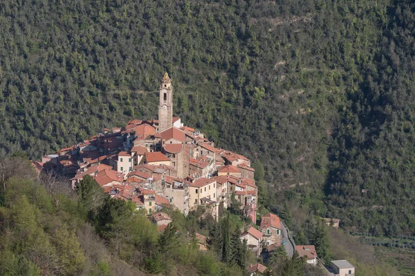 Castelvittorio Satul Antic Din Regiunea Liguria Din Italia — Fotografie, imagine de stoc