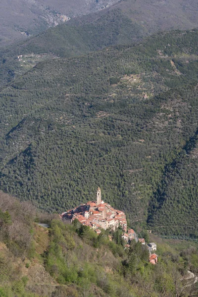 Castelvittorio 意大利利古里亚地区的古村落 — 图库照片