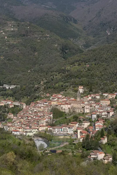 Pigna 意大利利古里亚地区的古村落 — 图库照片