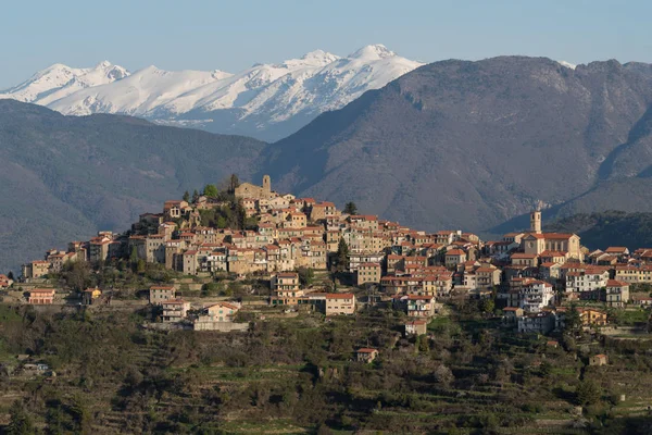 Baiardo Antiguo Pueblo Región Liguria Italia —  Fotos de Stock