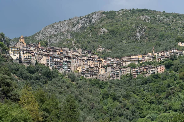 Saorge Medieval Village Alpes Maritimes França — Fotografia de Stock