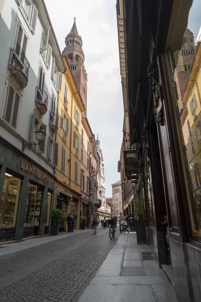 Cremona Italia Maggio 2018 Strada Nel Centro Storico Cremona Regione — Foto Stock