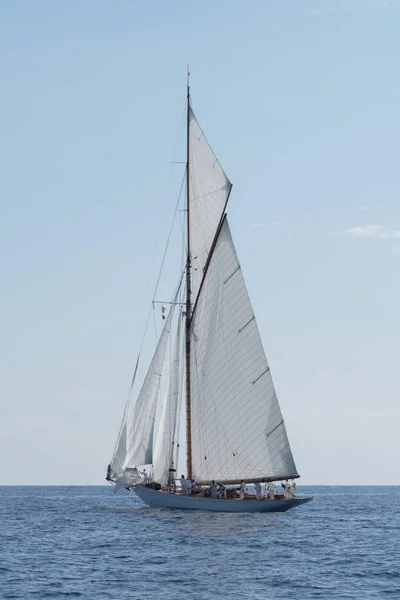 Segelboot Alten Stil Auf Dem Mittelmeer — Stockfoto