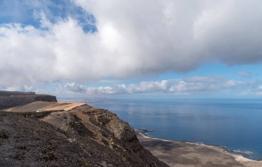 Kanarya Adaları, İspanya. Panoramik Mirador del Rio, Lanzarote Adası