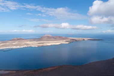 Kanarya Adaları, İspanya. Panoramik Mirador del Rio, Lanzarote Adası