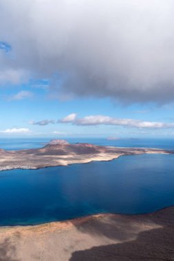 Kanarya Adaları, İspanya. Panoramik Mirador del Rio, Lanzarote Adası