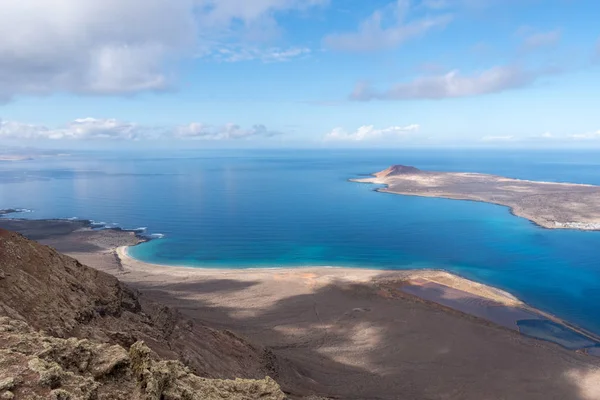 Kanarya Adaları Spanya Panoramik Mirador Del Rio Lanzarote Adası — Stok fotoğraf