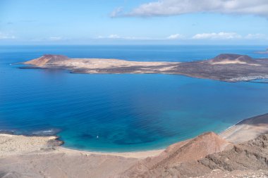 Kanarya Adaları, İspanya. Panoramik Mirador del Rio, Lanzarote Adası