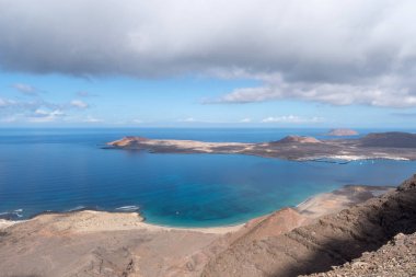Kanarya Adaları, İspanya. Panoramik Mirador del Rio, Lanzarote Adası