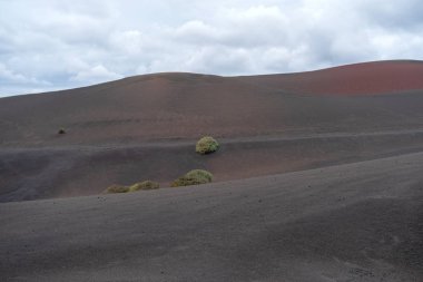 Timanfaya Milli Parkı (Montanas del Fuego veya dağlar ateş), Lanzarote Adası, İspanya