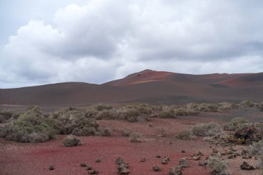 Timanfaya Milli Parkı (Montanas del Fuego veya dağlar ateş), Lanzarote Adası, İspanya