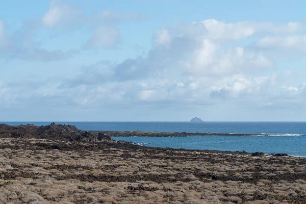 Wulkanicznego Wybrzeże Lanzarote Wyspy Kanaryjskie Hiszpania — Zdjęcie stockowe