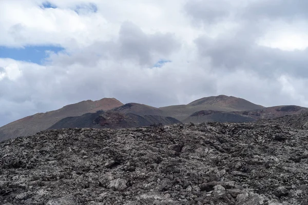 Vulkanikus Táj Montanas Del Fuego Timanfaya Nemzeti Park Lanzarote Canary — Stock Fotó