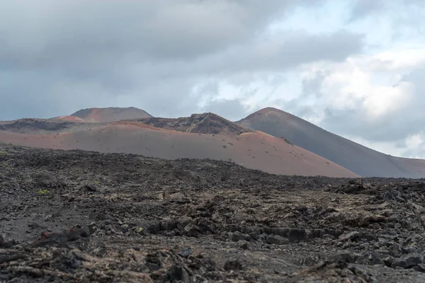 Vulkanikus Táj Montanas Del Fuego Timanfaya Nemzeti Park Lanzarote Canary — Stock Fotó