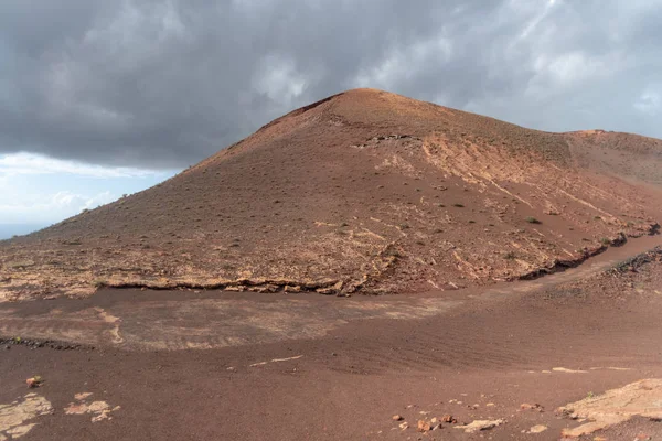 Zerklüftete Landschaft Aus Vulkangestein Lanzarote Insel Kanarische Inseln Spanien — Stockfoto