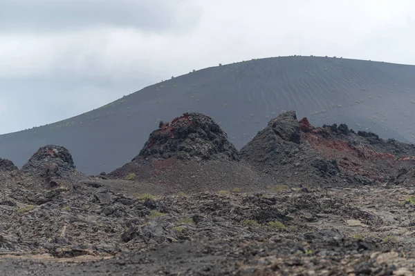 火山景观 蒙塔纳斯德尔福戈 蒂曼法亚国家公园 兰萨罗特 加那利群岛 西班牙 — 图库照片