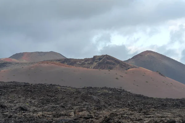 Vulkanikus Táj Montanas Del Fuego Timanfaya Nemzeti Park Lanzarote Canary — Stock Fotó