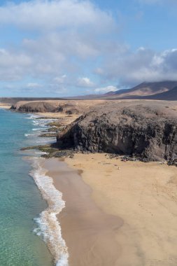 Cera beach (Playa de la Cera, Papagayo plajları, Lanzarote Adası, Kanarya Adaları, İspanya