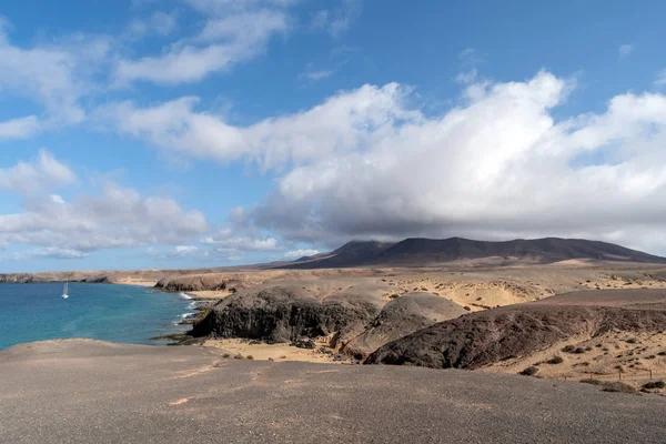 Lanzarote Adası Kanarya Adaları Spanya Nın Güney Sahilindeki Papagayo Kıyı — Stok fotoğraf