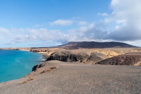 Lanzarote Adası Kanarya Adaları Spanya Nın Güney Sahilindeki Papagayo Kıyı — Stok fotoğraf