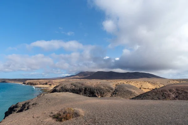 Lanzarote Adası Kanarya Adaları Spanya Nın Güney Sahilindeki Papagayo Kıyı — Stok fotoğraf