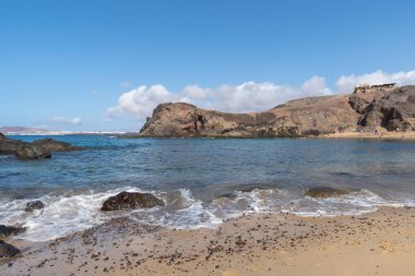 Papagayo beach, Playa de Papagayo, Lanzarote Adası, Kanarya Adaları, İspanya